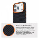 Чохол ArmorStandart LikeCarbon2 SE MagCase для Apple iPhone 17 Pro Max Black Orange (ARM89162)