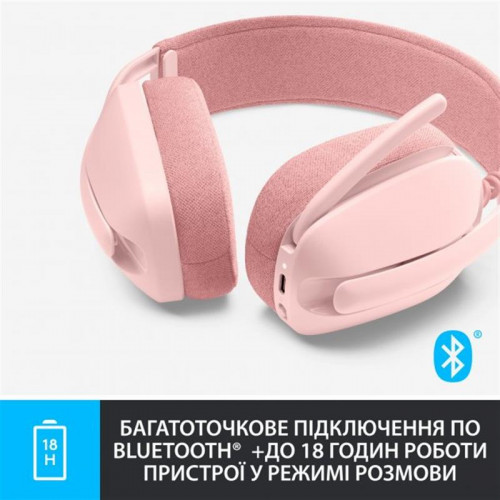 Bluetooth-гарнітура Logitech Zone Vibe 100 Wireless Rose (981-001224)