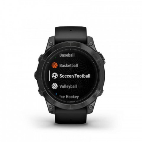 Смарт-годинник Garmin Epix Pro Gen 2 47mm Sapphire Carbon Gray DLC Titanium with Black Band (010-02803-54)