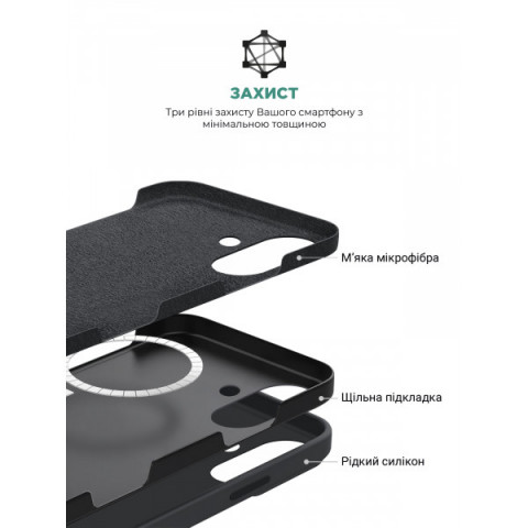 Чохол ArmorStandart ICON2 MagSafe для Apple iPhone 16 Plus Black (ARM78667)