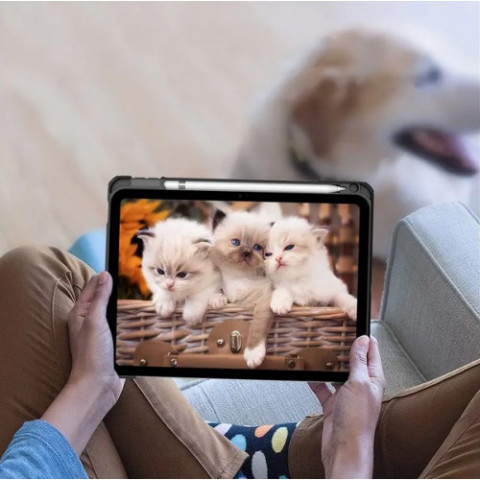 Чохол-книжка BeCover Soft Edge TPU з кріпленням Apple Pencil для Apple iPad Air 11" M4 2026 Gray (715258)