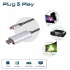 Кабель Promate HDMI-USB Type-C, v2.0, 1.8 m, Grey (hdlink-60h.grey)