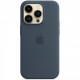 Чохол-накладка Apple Silicone Case with MagSafe для Apple iPhone 14 Pro Storm Blue (MPTF3)