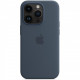 Чохол-накладка Apple Silicone Case with MagSafe для Apple iPhone 14 Pro Storm Blue (MPTF3)