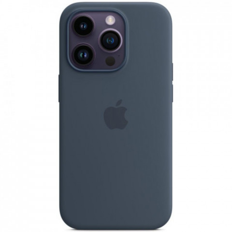Чохол-накладка Apple Silicone Case with MagSafe для Apple iPhone 14 Pro Storm Blue (MPTF3)