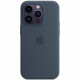 Чохол-накладка Apple Silicone Case with MagSafe для Apple iPhone 14 Pro Storm Blue (MPTF3)
