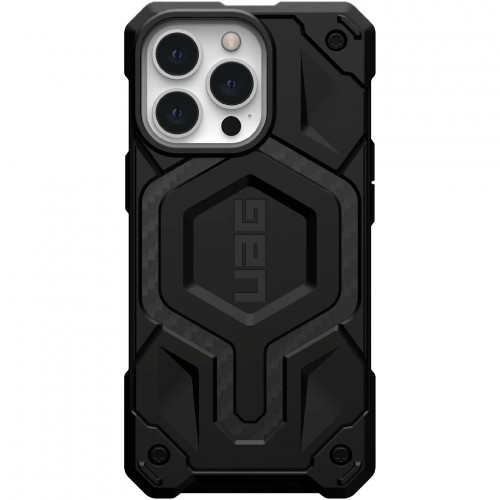 Чохол-накладка Urban Armor Gear Monarch Pro with MagSafe для Apple iPhone 14 Plus/15 Plus Kevlar Silver (114029113933)