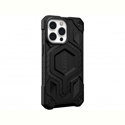Чохол-накладка Urban Armor Gear Monarch Pro with MagSafe для Apple iPhone 14 Plus/15 Plus Kevlar Silver (114029113933)