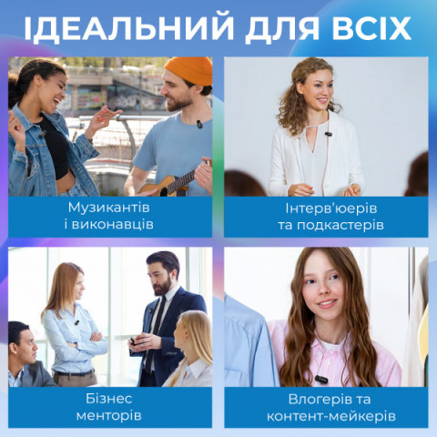 Бездротовий петличний мікрофон BOYA mini-23 Type-C Black Купити в Україні