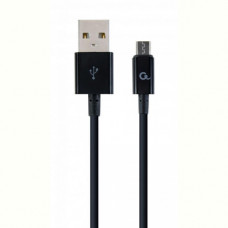 Кабель Cablexpert (CC-USB2P-AMmBM-1M) USB 2.0 A - microUSB B, преміум, 1м, чорний