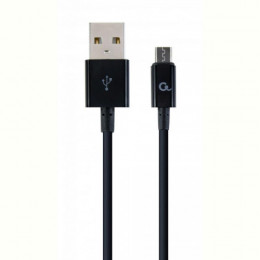 Кабель Cablexpert (CC-USB2P-AMmBM-1M) USB 2.0 A - microUSB B, преміум, 1м, чорний