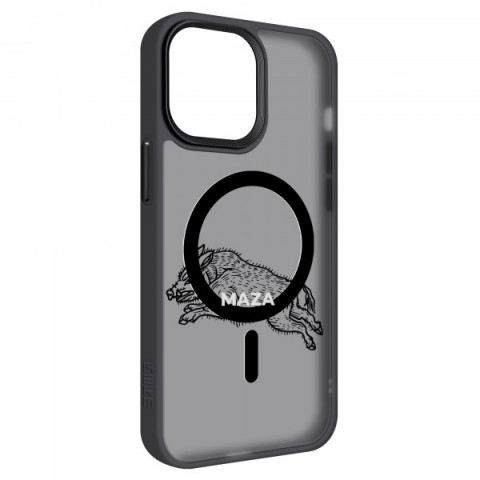 Чохол ArmorStandart Uniq Magsafe для Apple iPhone 15 Pro Max Maza Boar 1 Black (ARM76324)