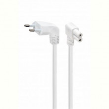 Кабель живлення Cablexpert (PC-184L-VDE-2.5M-W) CEE7/16-C7, угловий, 2.5 м, білий