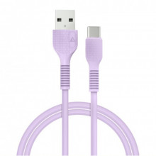 Кабель ACCLAB AL-CBCOLOR-T1PP USB-USB Type-C 1.2м Purple (1283126518270)