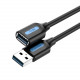 Подовжувач Vention USB-USB 0.5m, Black (CBHBD)