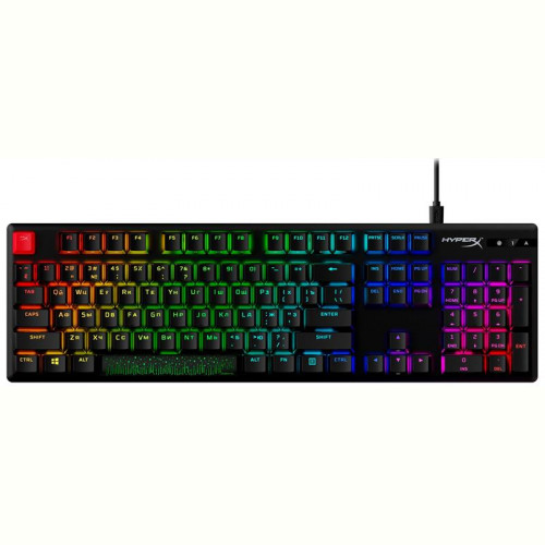 Клавіатура HyperX Alloy Origins Red RGB PBT ENG/RU Black (639N3AA) USB