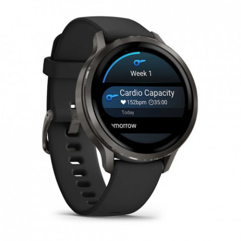 Смарт-годинник Garmin Venu 4 41mm Black with Black Silicone (010-03013-42)
