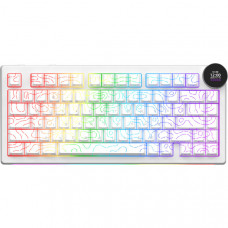 Бездротова механічна клавіатура Ajazz AK820 V2 White Peach Switch (AK820-V2-WP-S-W)