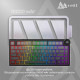 Бездротова механічна клавіатура Ajazz AK820 V2 White Peach Switch (AK820-V2-WP-S-W) Купити в Україні