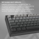 Бездротова механічна клавіатура Ajazz AK820 V2 White Peach Switch (AK820-V2-WP-S-W) Купити в Україні