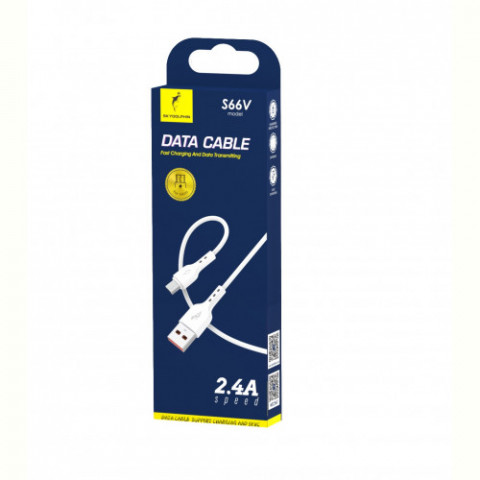 Кабель SkyDolphin S66V USB - micro USB (M/M), 1 м, White (SDUSB-000651)