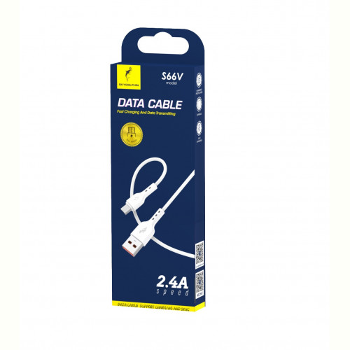 Кабель SkyDolphin S66V USB - micro USB (M/M), 1 м, White (SDUSB-000651)