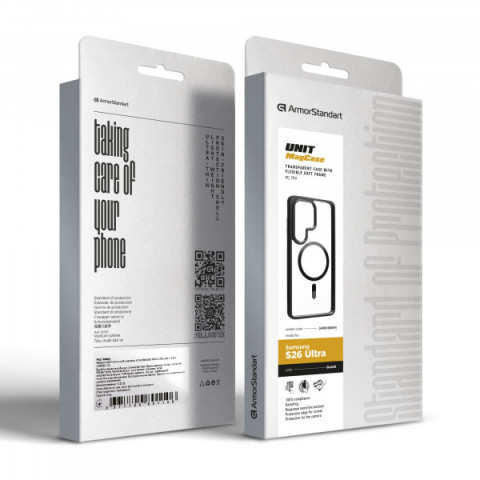 Чохол ArmorStandart Unit MagCase для Samsung S26 Ultra 5G Black (ARM88809)