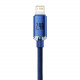 Кабель Baseus Crystal Shine USB - Lightning (M/M), 2.4A, 2 м Blue (CAJY000103)