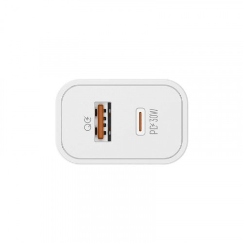 Мережевий зарядний пристрій ColorWay Power Delivery Port PPS (Type-C PD + USB QC3.0) (30W) White (CW-CHS037PD-WT)