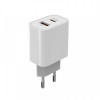 Мережевий зарядний пристрій ColorWay Power Delivery Port PPS (Type-C PD + USB QC3.0) (30W) White (CW-CHS037PD-WT)
