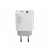 Мережевий зарядний пристрій ColorWay Power Delivery Port PPS (Type-C PD + USB QC3.0) (30W) White (CW-CHS037PD-WT)