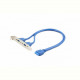 Планка розширення Cablexpert (CC-USB3-RECEPTACLE) USB3.0-10P, 0.44 м, синій