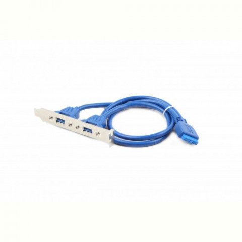 Планка розширення Cablexpert (CC-USB3-RECEPTACLE) USB3.0-10P, 0.44 м, синій