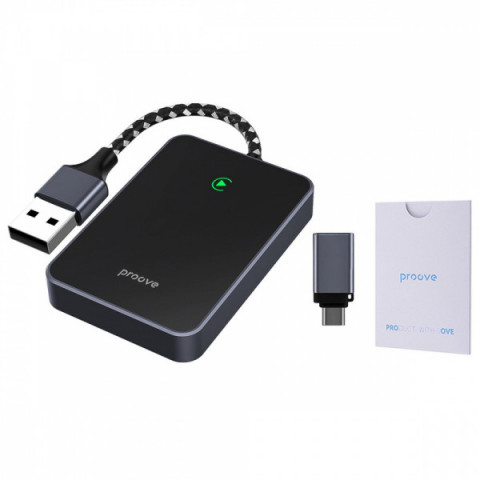 Бездротовий адаптер CarPlay Proove СP-01 Wireless Car Adapter black Купити в Україні
