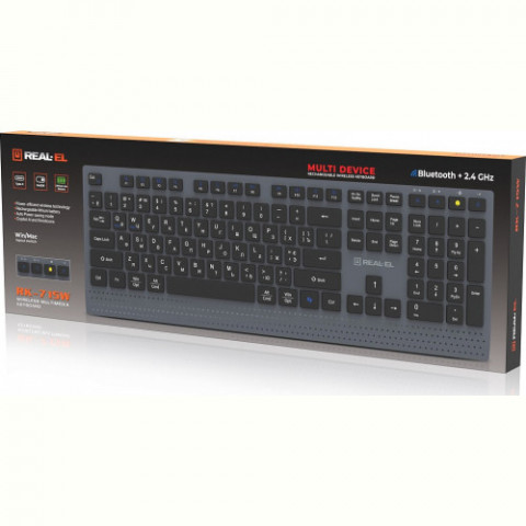 Клавіатура бездротова REAL-EL RK-715W