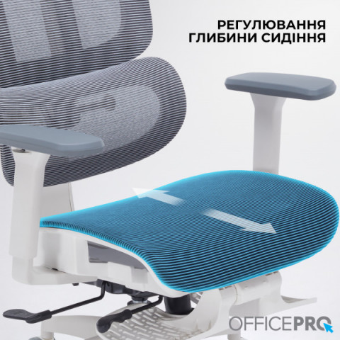 Крісло офісне OfficePro Skyline OC750-W-DG-DG Купити в Україні