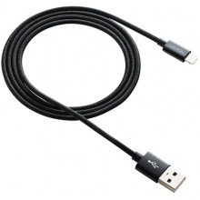 Кабель Lightning Canyon CNE-CFI3 Black 1m (CNE-CFI3B)