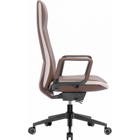 Офісне крісло GT Racer B-3195 Beige/Brown (leather)