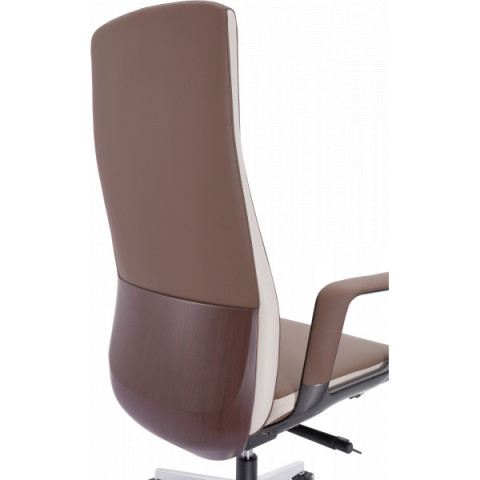 Офісне крісло GT Racer B-3195 Beige/Brown (leather)
