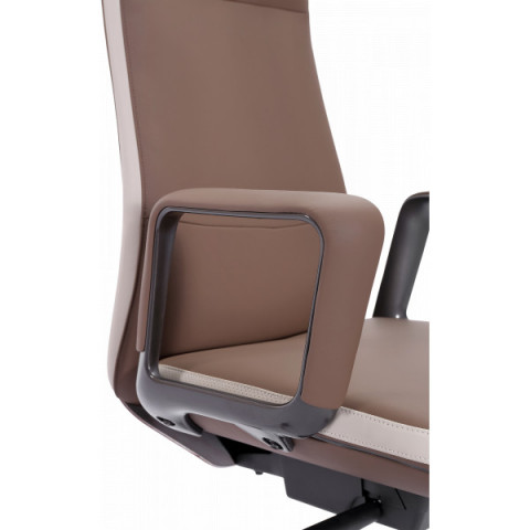 Офісне крісло GT Racer B-3195 Beige/Brown (leather)