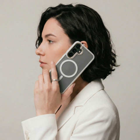 Чохол ArmorStandart Unit MagCase для Samsung S26 Plus 5G Matte Clear Silver (ARM89450)