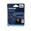 Карта пам`яті MicroSDHC 32GB UHS-I Class 10 Patriot LX + SD-adapter (PSF32GMCSDHC10)