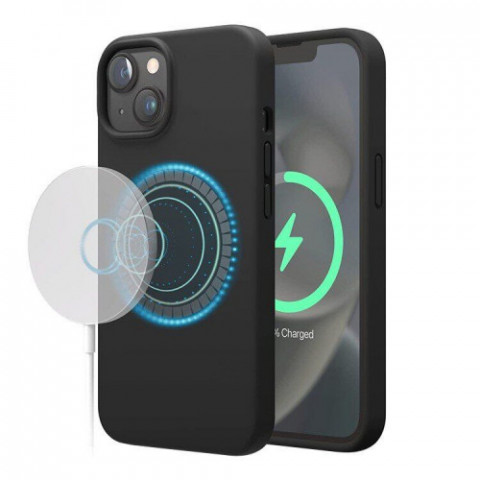 Чохол-накладка Elago Silicone Case with MagSafe для Apple iPhone 14 Plus Black (ES14MSSC67-BK)
