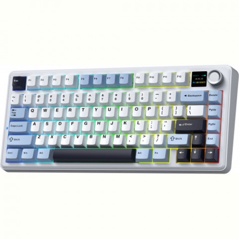 Клавіатура бездротова Aula F75 Max White (6978080501158)