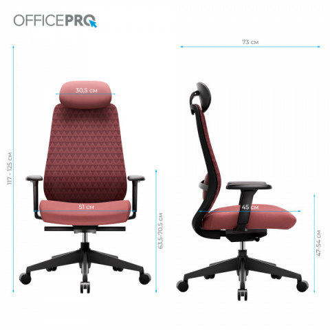Крісло офісне OfficePro Omnis OC640R Купити в Україні