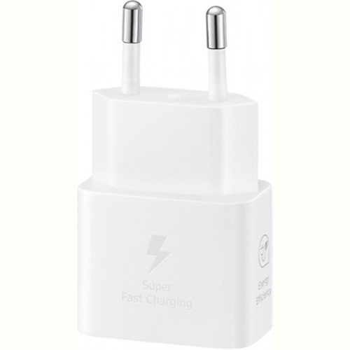 Мережевий зарядний пристрій Samsung EP-T2510XWEGEU White, 25W + кабель USB Type-C