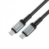 Кабель XO NBQ264A-CC USB Type-C - USB Type-C (M/M), 1 м, Black (NB-Q264A-CC.black)