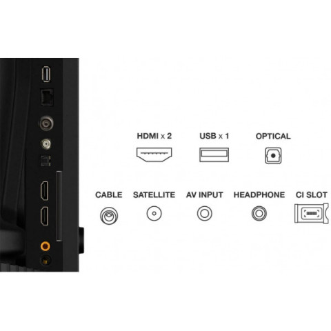 Телевізор 40" TCL QLED FHD 60Hz Smart Android TV Black