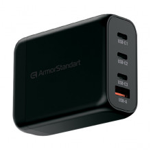 Мережевий зарядний пристрій ArmorStandart Resolute Power ARP-131 100W GaN Black (ARM70024)