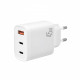 Мережевий зарядний пристрій XO L117 (2USB-С, 1USB, 3А) PD, QC 3.0 White (L117-CC.white)
